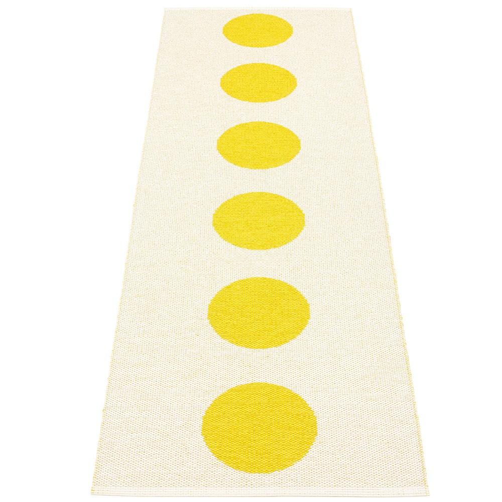 Pappelina Vera Lemon & Vanilla Runner - 70 x 225 cm - Reverse
