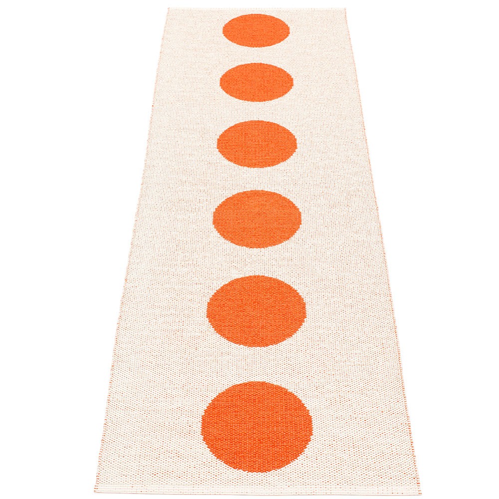 Pappelina Vera Orange & Vanilla Runner - 70 x 225 cm - Reverse