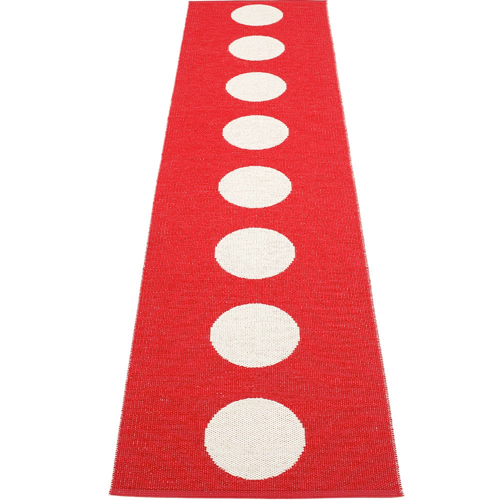 Pappelina Vera Red & Vanilla Runner 70 x 300 cm