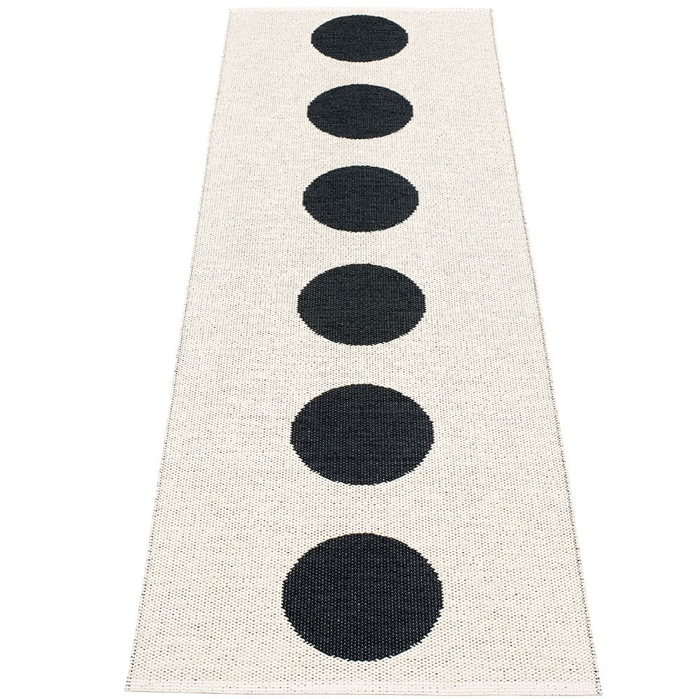 Pappelina Vera Black & Vanilla Runner - 70 x 225 cm - Reverse