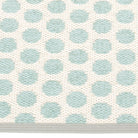 Pappelina Noa Pale Turquoise & Vanilla Runner Detail