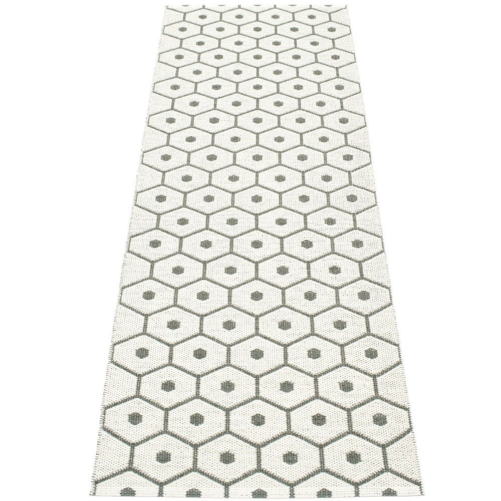 Pappelina Honey Charcoal Grey & Vanilla Runner 70 x 225 cm - Reverse