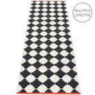 Pappelina Marre Black & Vanilla Runner - 70 x 225 cm