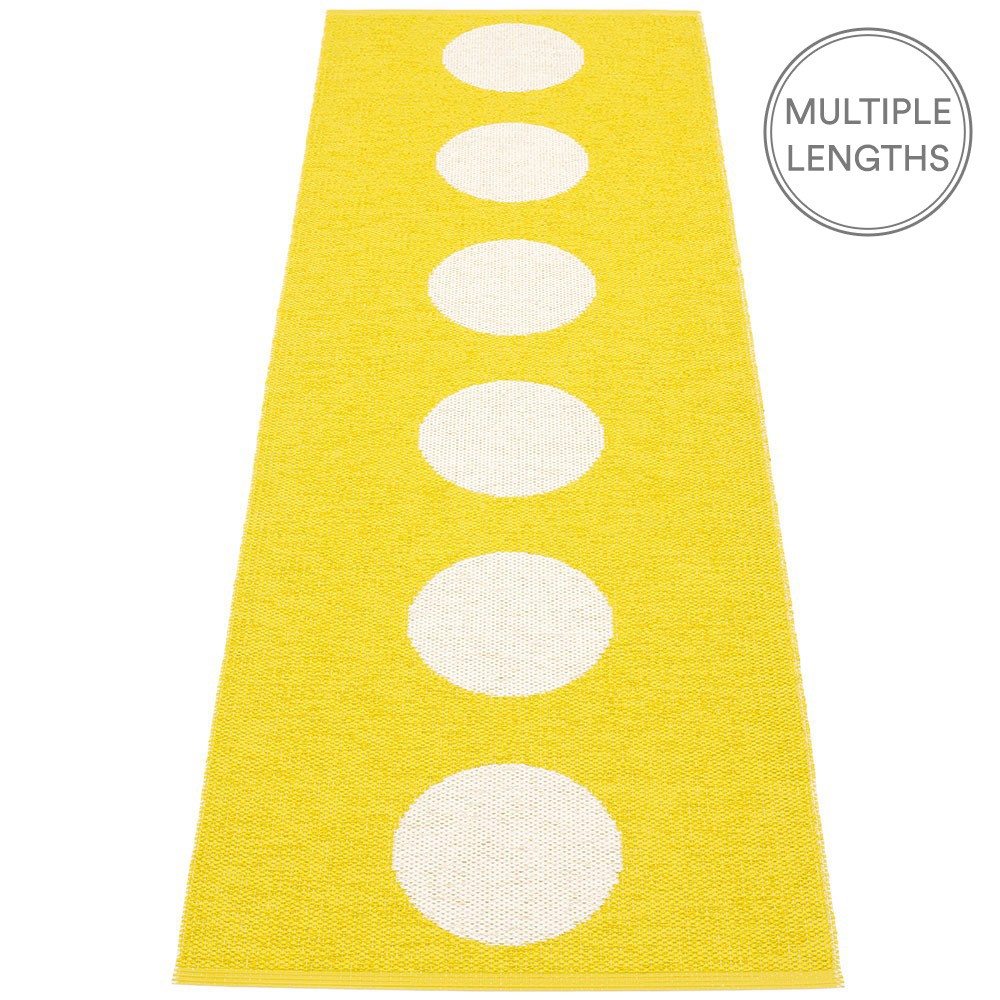 Pappelina Vera Lemon & Vanilla Runner - 70 x 225 cm