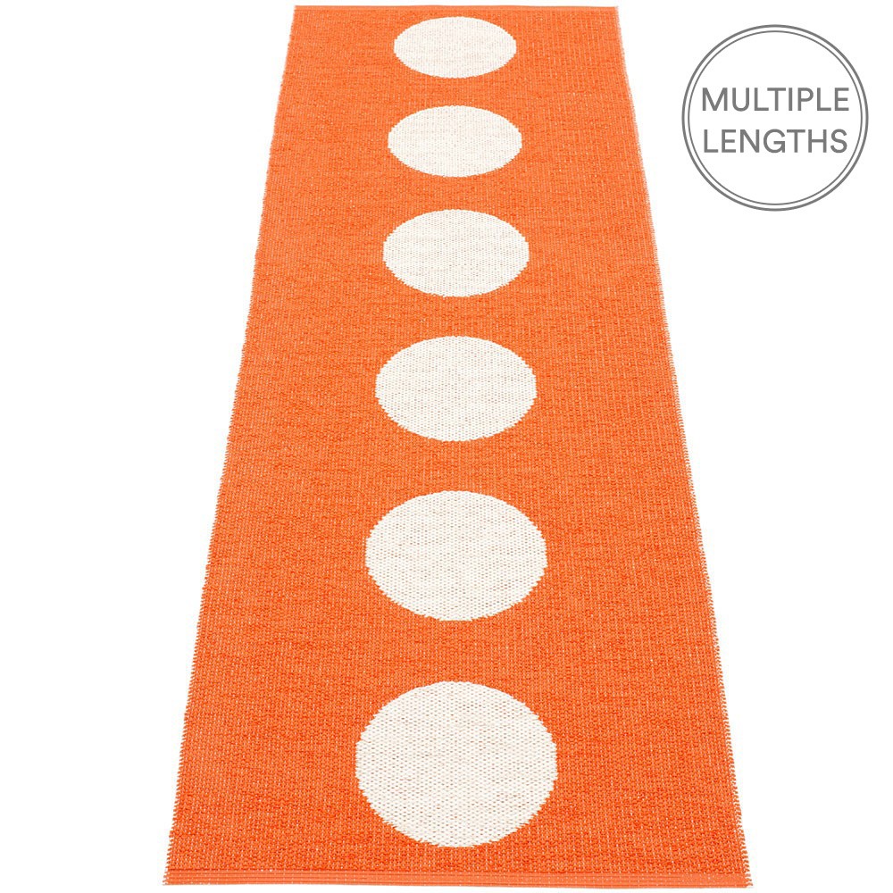 Pappelina Vera Orange & Vanilla Runner - 70 x 225 cm