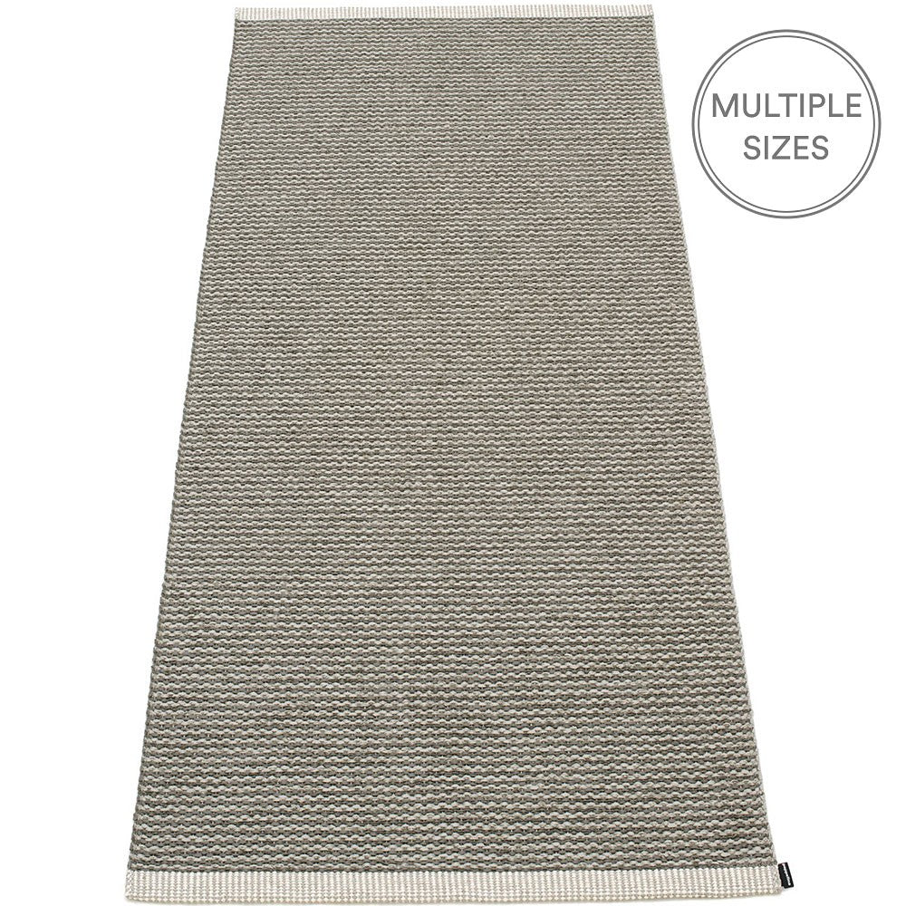 Pappelina Mono Warm Grey : Charcoal Runner - 85 x 260 cm