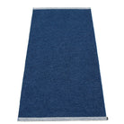 Pappelina Mono Dark Blue : Denim Rug - 85 x 160 cm