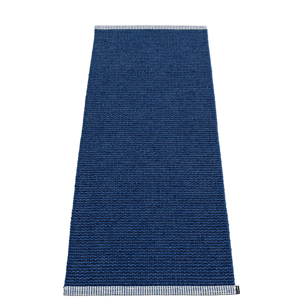 Pappelina Mono Dark Blue : Denim Rug - 60 x 150 cm
