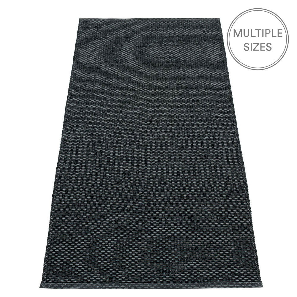 Pappelina Svea Runner - Black Metallic & Black - 70 x 160 cm