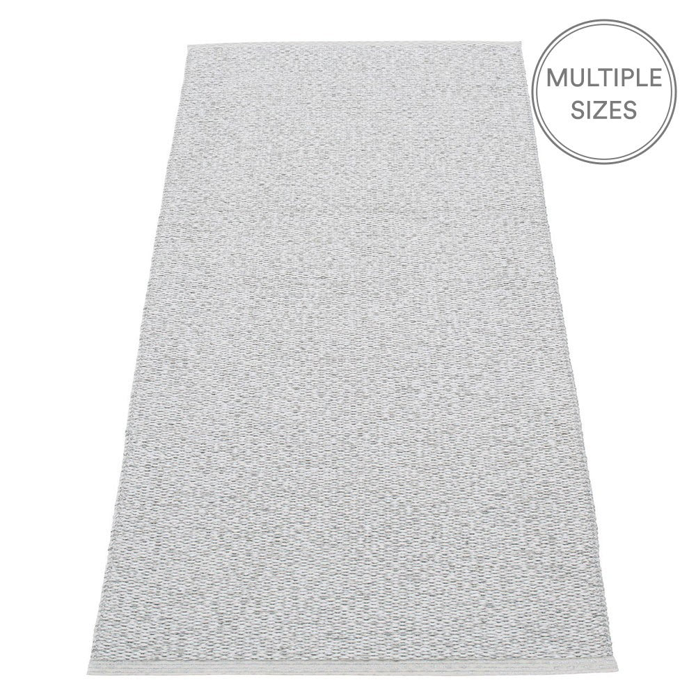 Pappelina Svea Runner - Grey Metallic & Light Grey - 70 x 160 cm