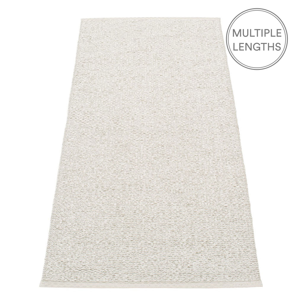 Pappelina Svea Runner - Stone Metallic & Fossil Grey - 70 x 160 cm