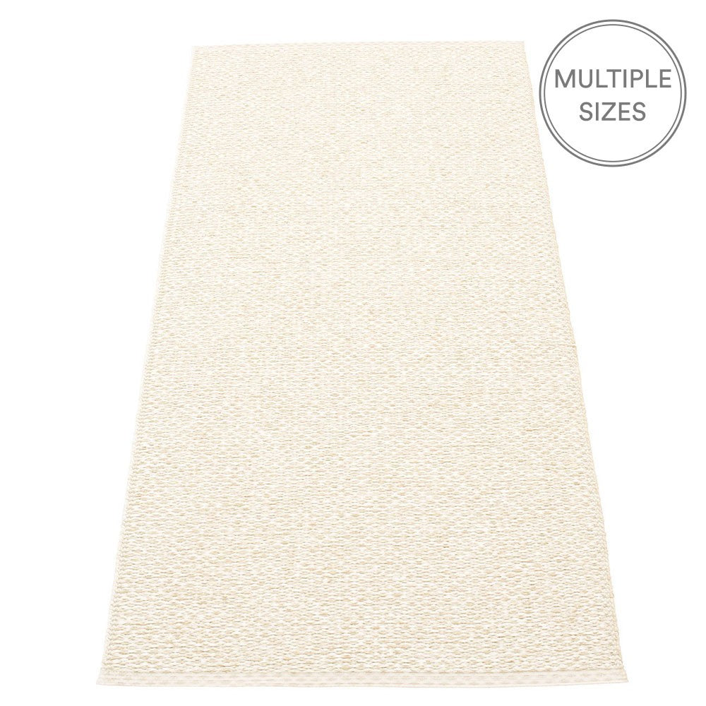 Pappelina Svea Runner - Vanilla & Beige Metallic - 70 x 160 cm