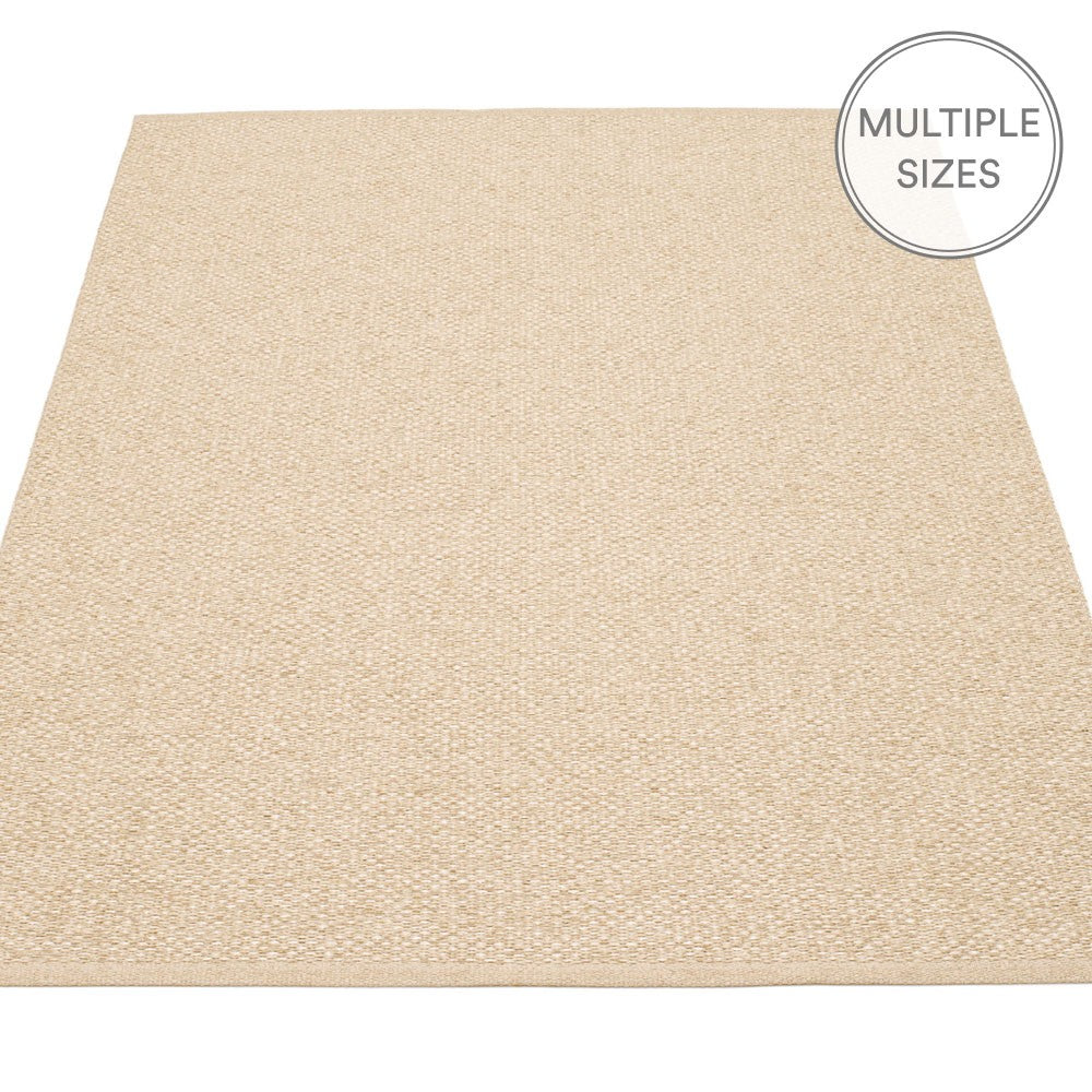 Pappelina Svea Large Rug - Beige Metallic