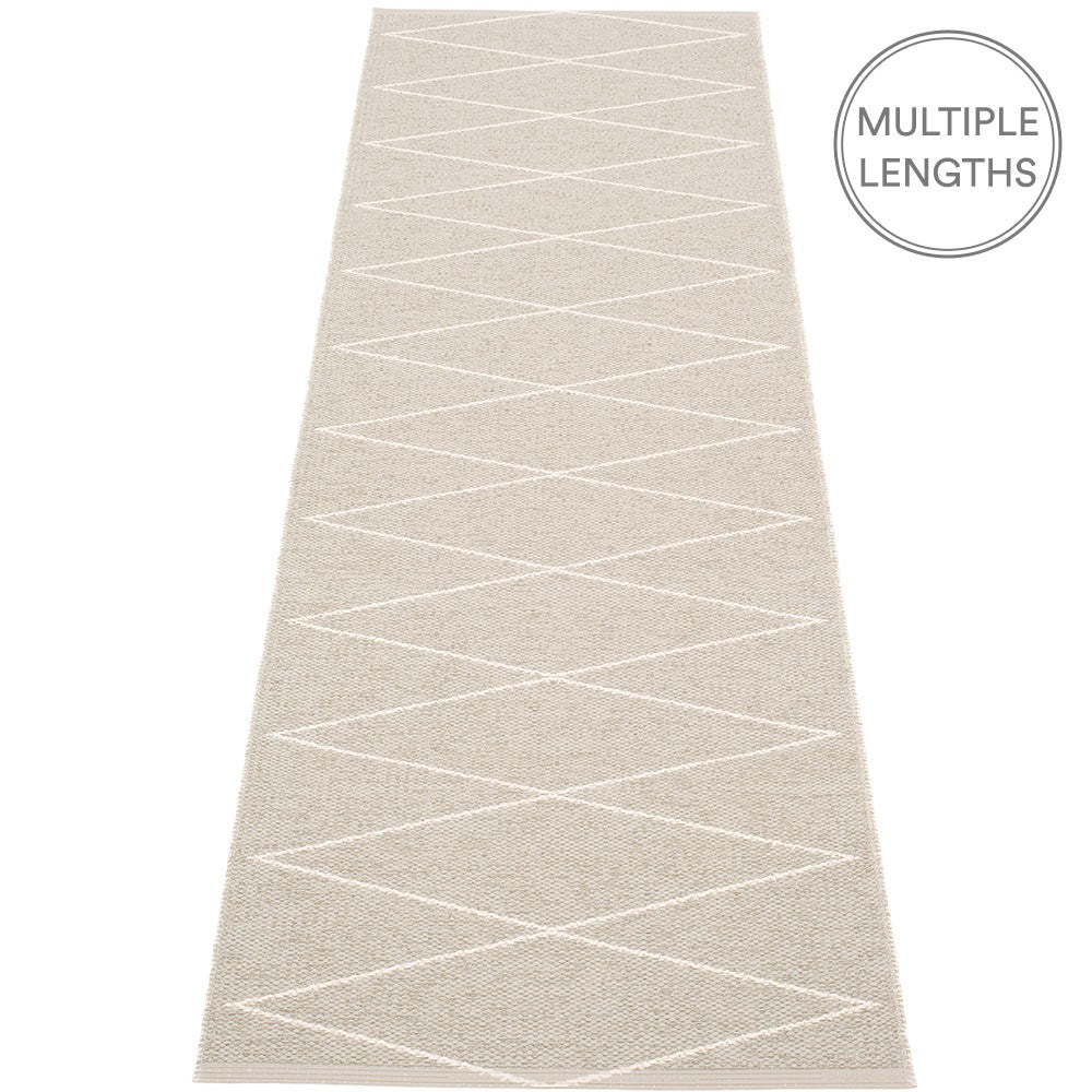 Pappelina Max Runner Linen & Vanilla - 70 x 240 cm