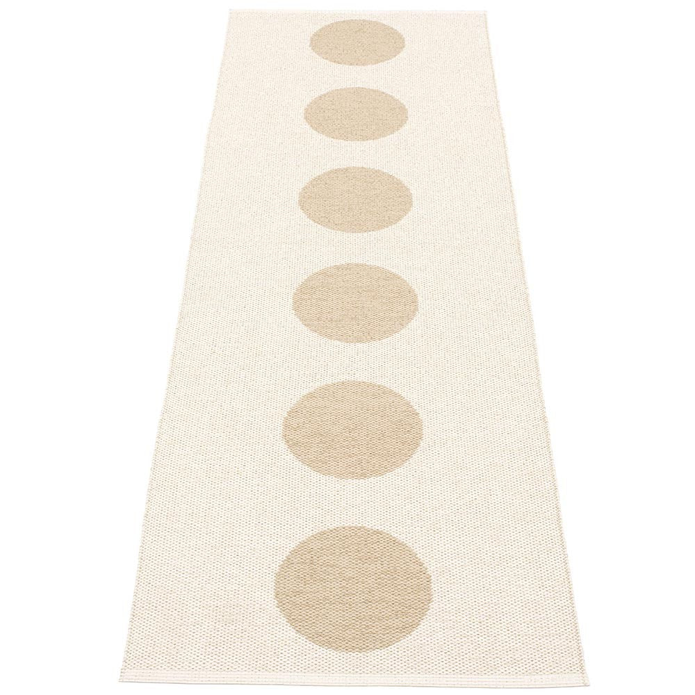 Pappelina Vera Beige & Vanilla Runner 70 x 225 cm Reverse