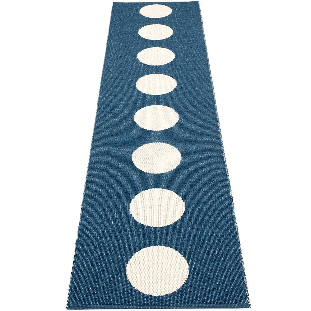 Pappelina Vera Ocean Blue & Vanilla Runner 70 x 300 cm