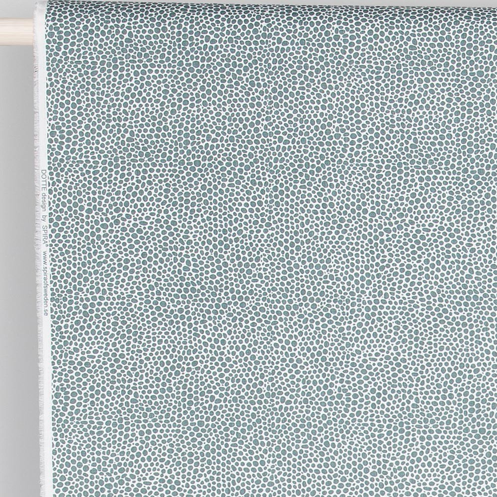 Scandinavian Fabric - Spira Dotte Smoke Blue