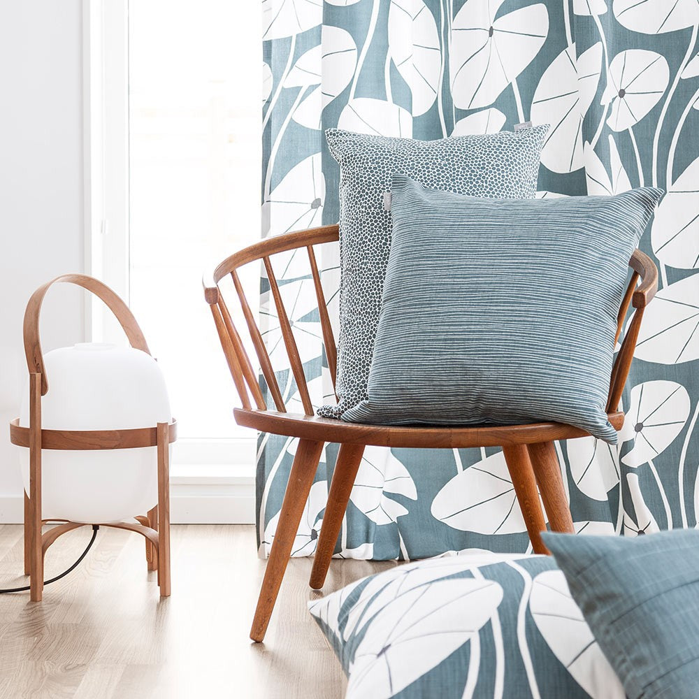 Scandinavian Fabric - Spira Dotte Smoke Blue