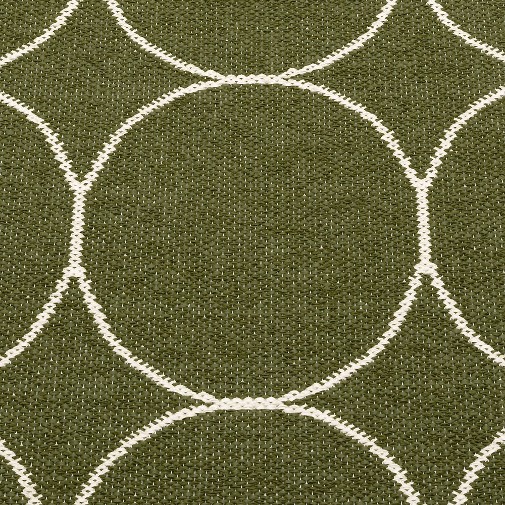 Pappelina Boo Runner - Dark Olive & Vanilla Detail