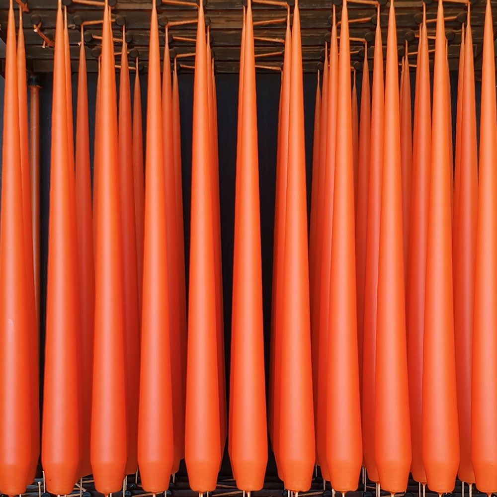 Ester & Erik Tapered 32 cm Candle - Vivid Orange 16/2