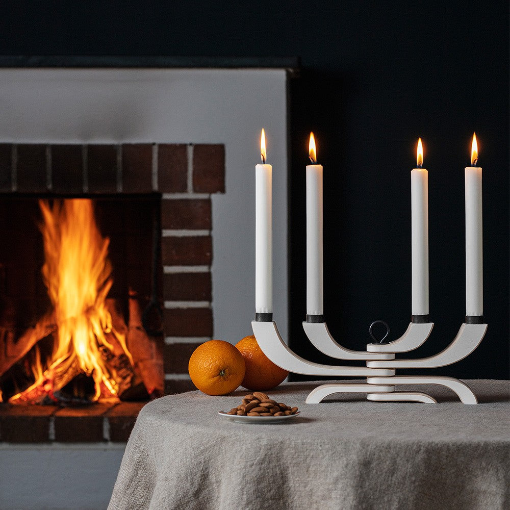 Design House Stockholm Nordic Light White Four Arm Candleholder
