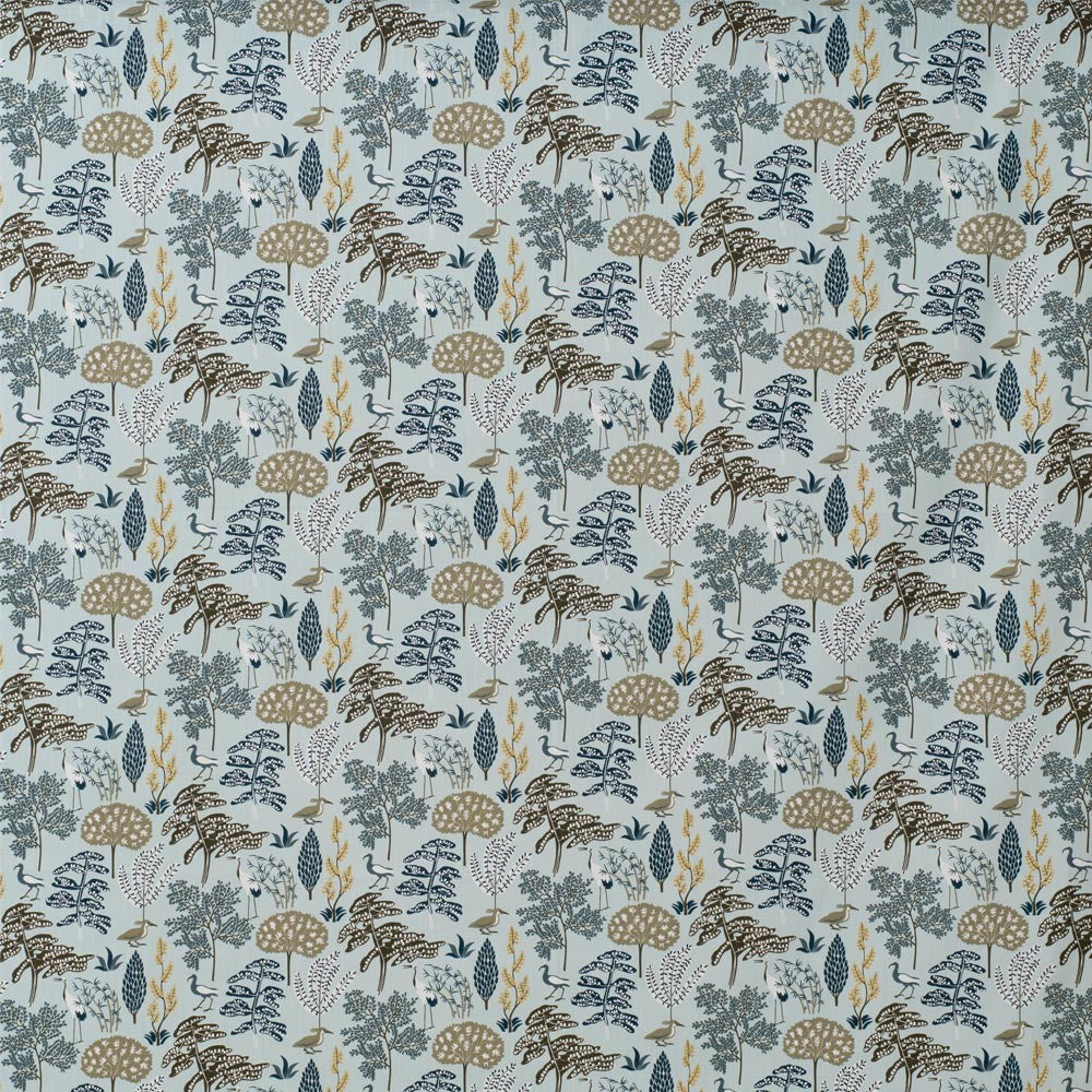 Scandinavian Fabric - Spira Flora Blue Full 150cm Width