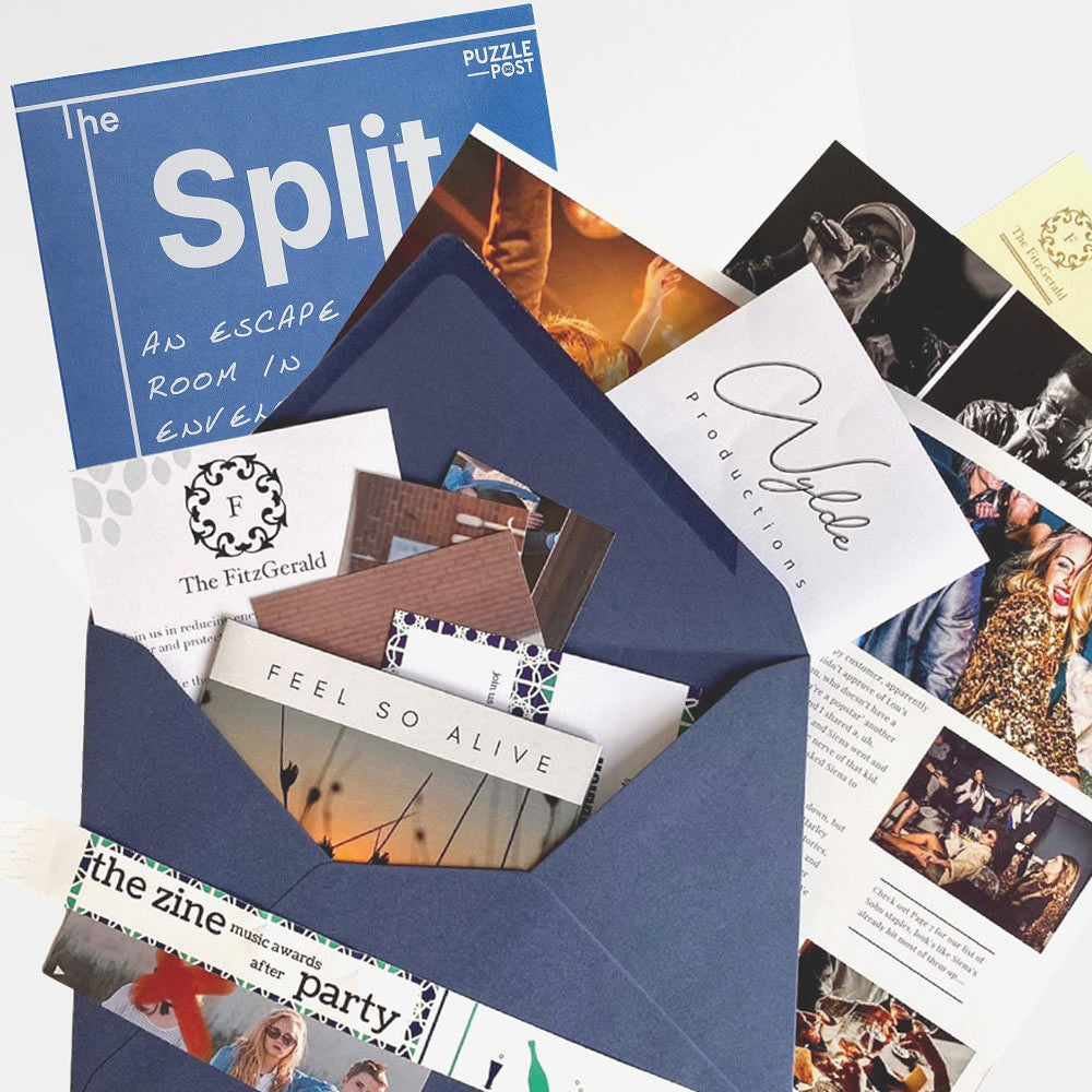 The Split Escape Room in an Envelope by Puzzle Post
