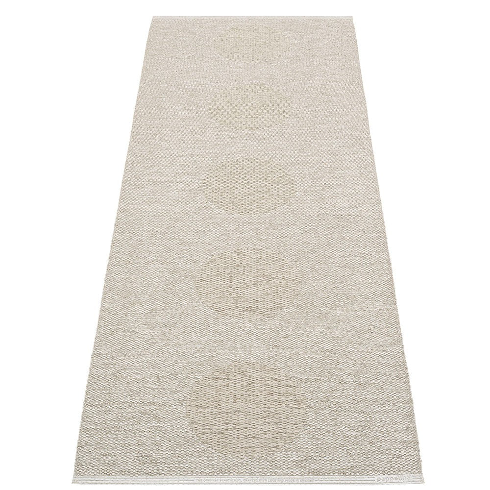 Pappelina Vera 2.0 Bio Edition Linen/Stone Metallic - 70 x 200 cm - Reverse