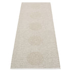 Pappelina Vera 2.0 Bio Edition Linen/Stone Metallic - 70 x 200 cm - Reverse