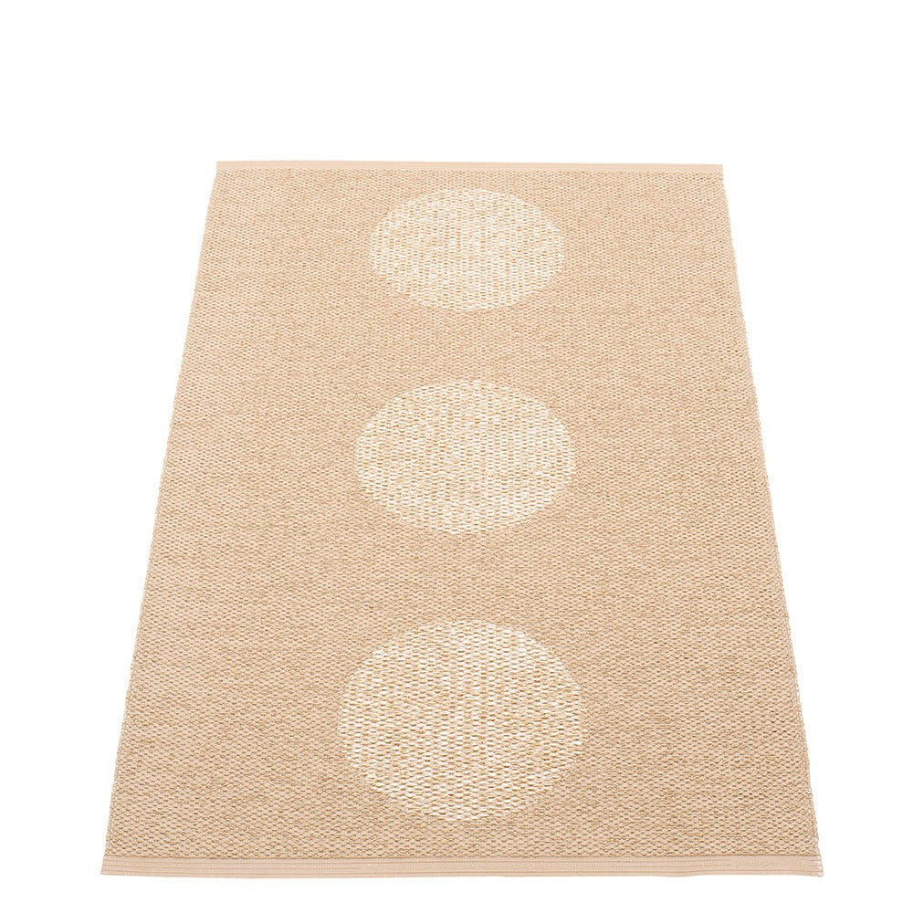 Pappelina Vera 2.0 Bio Edition Beige/Beige Metallic Runner - 70 x 120 cm