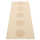 Pappelina Vera 2.0 Bio Edition Beige/Beige Metallic Runner - 70 x 200 cm - Reverse