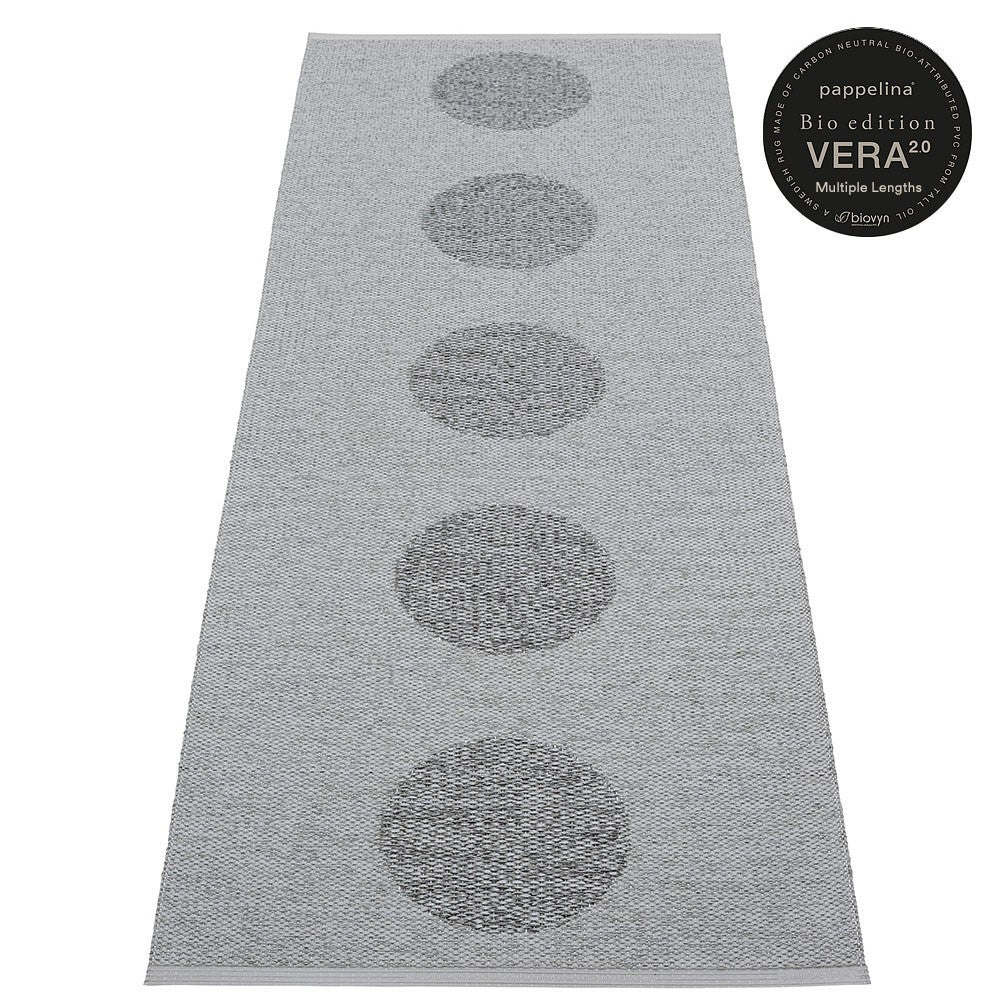 Pappelina Vera 2.0 Bio Edition Grey/Granit Metallic Runner - 70 x 120 cm