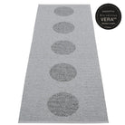 Pappelina Vera 2.0 Bio Edition Grey/Granit Metallic Runner - 70 x 120 cm