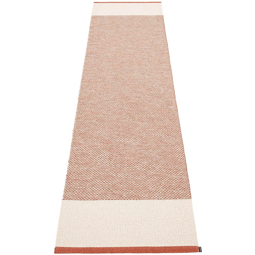 Pappelina Edit Runner - Brick : Vanilla : Linen Metallic - 70 x 300 cm