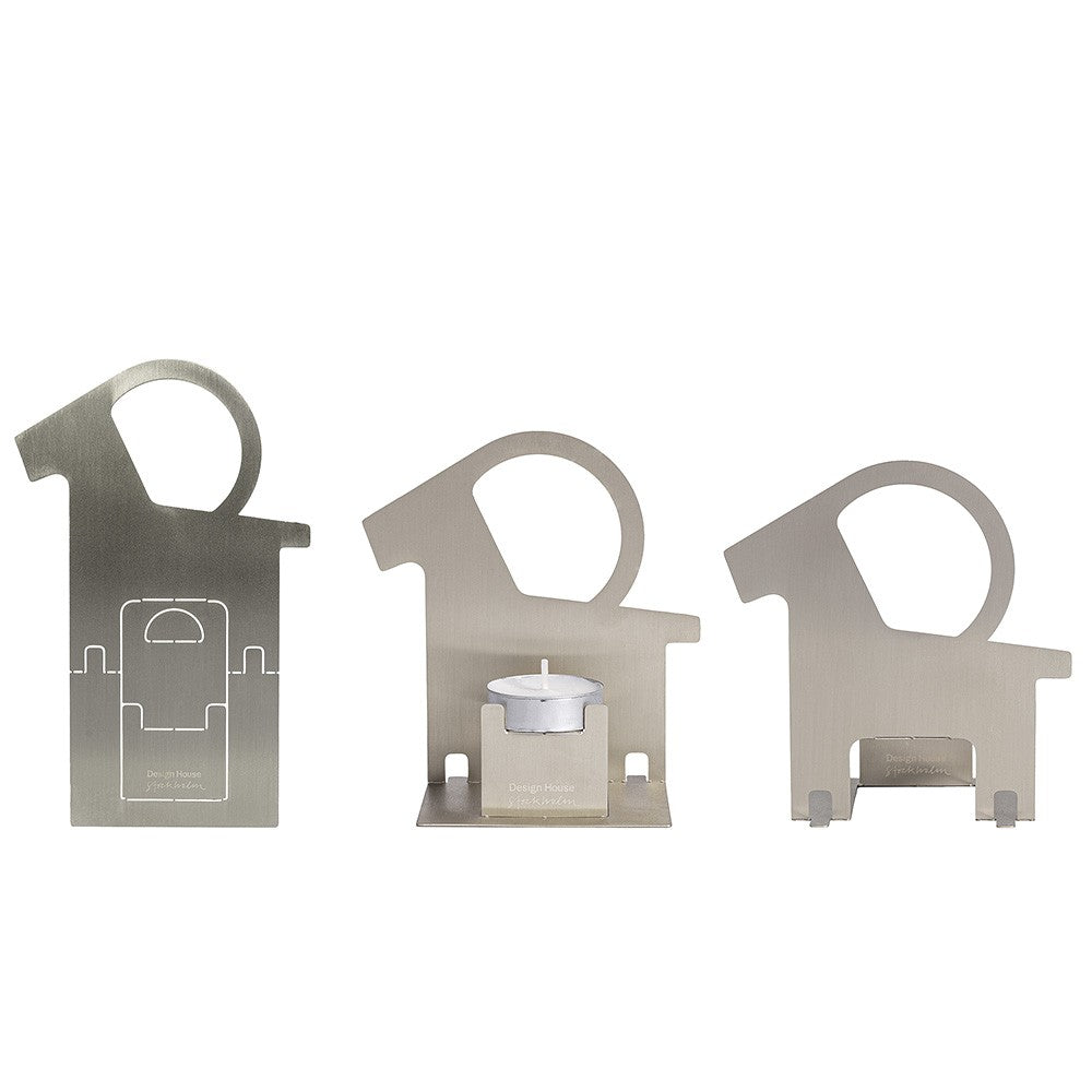 Design House Stockholm Pop-Up Candle Holder - Stainless Steel Goat