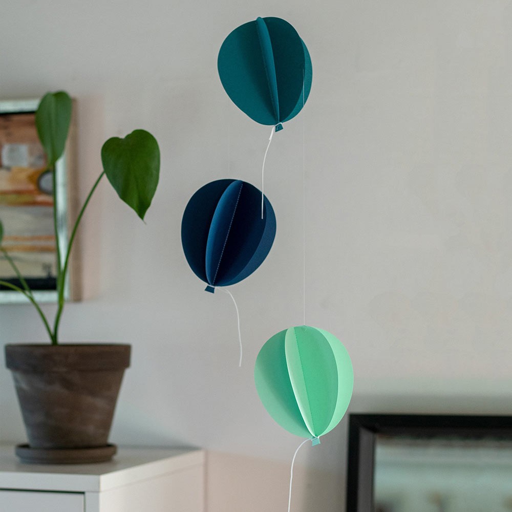 Livingly Tivoli Balloons Mobile - Blue
