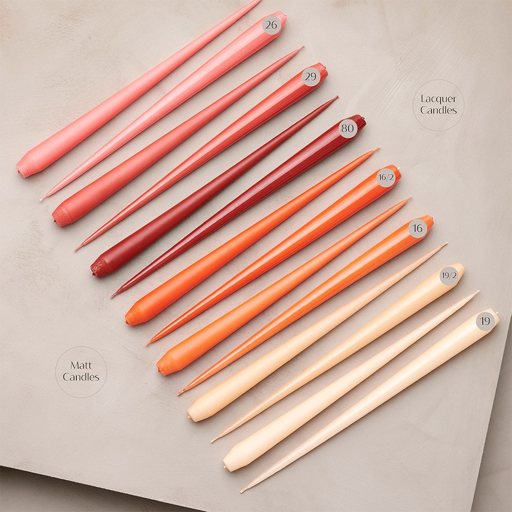 Ester & Erik Tapered 32 cm Matt Candle - Coral Reef 26