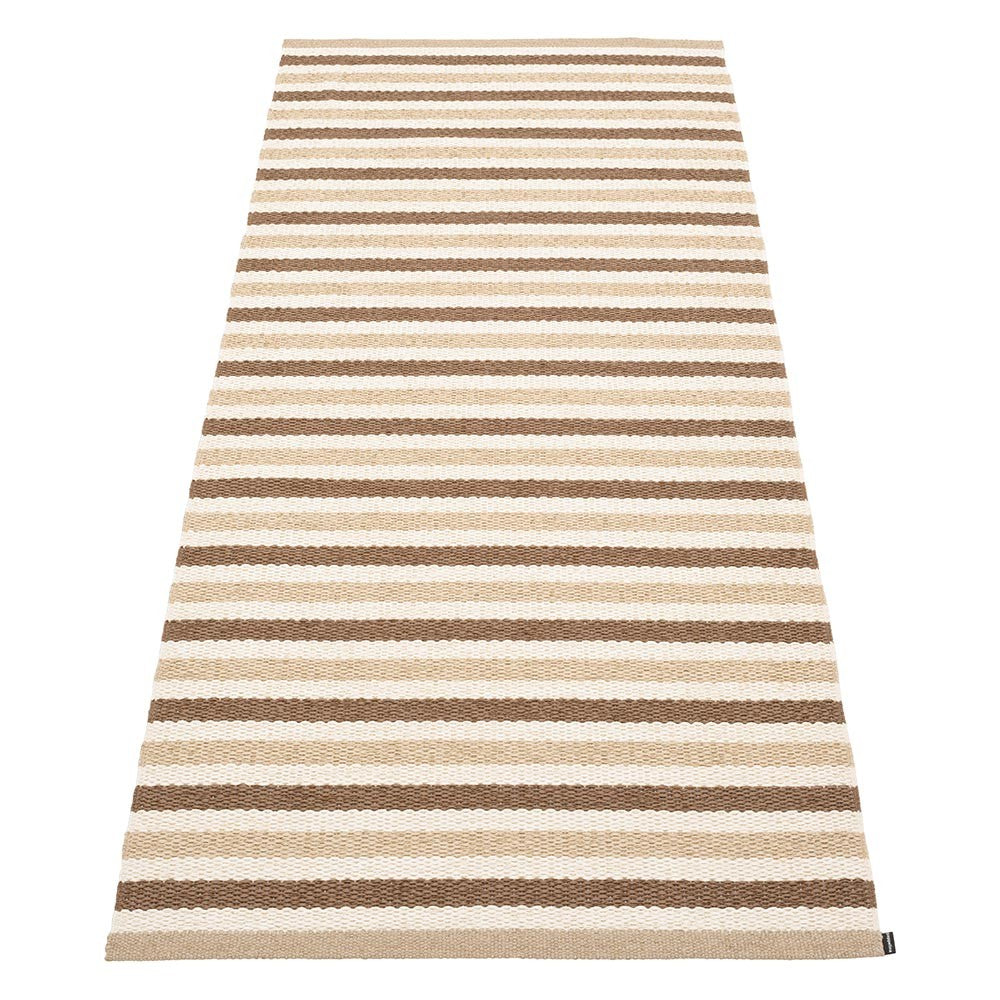 Pappelina Teo Runner - Brown : Beige : Vanilla - 85 x 200 cm
