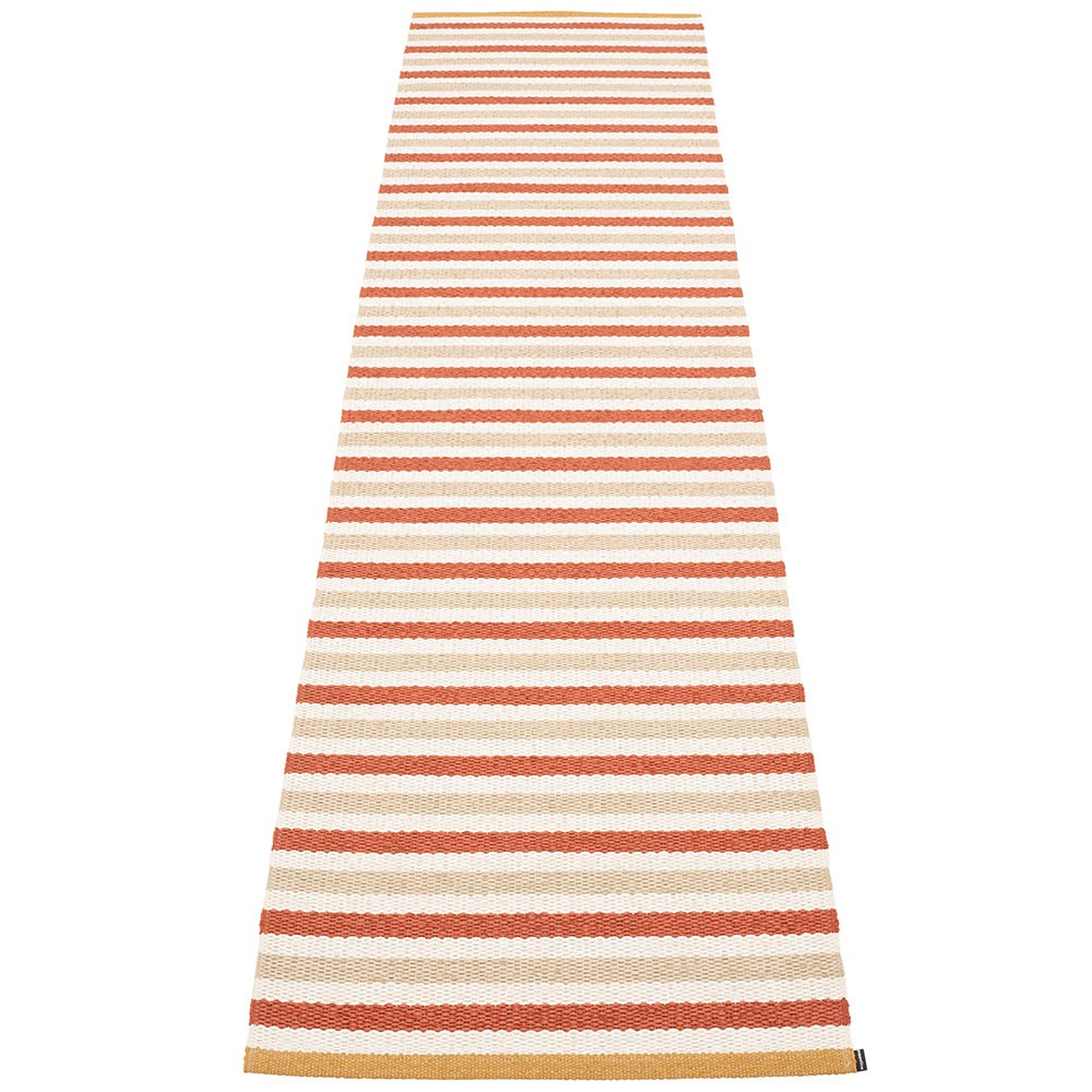 Pappelina Teo Runner - Brick : Beige : Vanilla - 70 x 300 cm