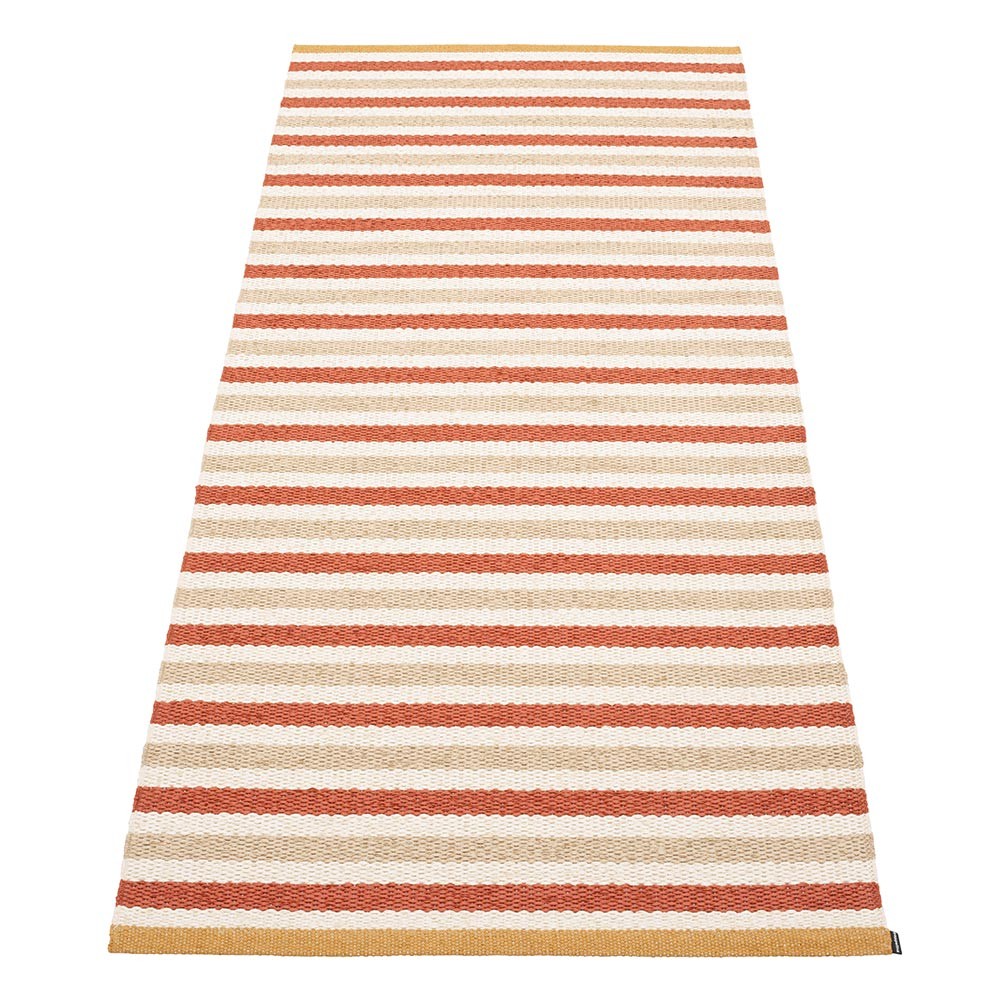 Pappelina Teo Runner - Brick : Beige : Vanilla - 85 x 200 cm