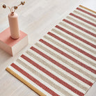 Pappelina Teo Runner - Brick : Beige : Vanilla - 70 x 120 cm