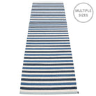 Pappelina Teo Runner - Denim : Dark Blue : Vanilla - 70 x 240 cm