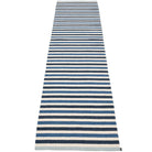 Pappelina Teo Runner - Denim : Dark Blue : Vanilla - 70 x 300 cm