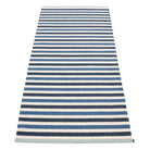 Pappelina Teo Runner - Denim : Dark Blue : Vanilla - 85 x 200 cm