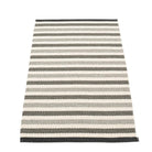 Pappelina Teo Runner - Warm Grey : Charcoal : Vanilla - 70 x 120 cm