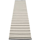 Pappelina Teo Runner - Warm Grey : Charcoal : Vanilla - 70 x 300 cm