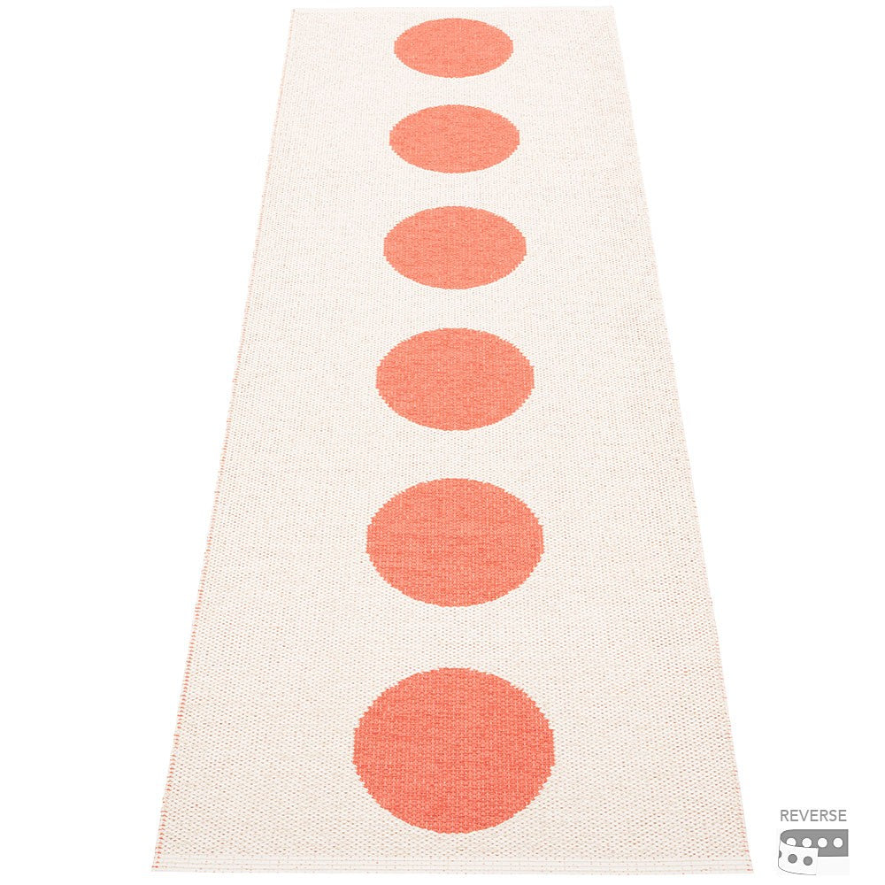 Pappelina Vera Flamingo & Vanilla Runner - 70 x 225 cm - Reverse