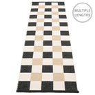 Pappelina Pix Runner - Black : Vanilla : Beige - 70 x 240 cm