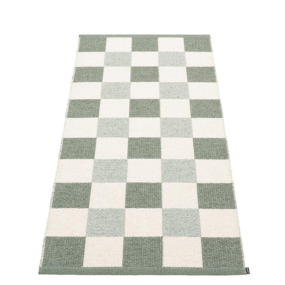 Pappelina Pix Runner - Army : Vanilla : Sage - 70 x 160 cm