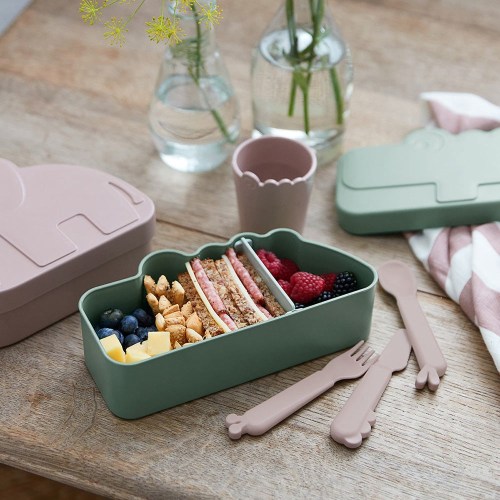 Done by Deer Kiddish Lunch Box - Croco Green